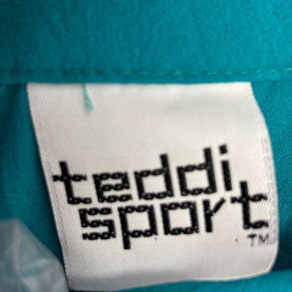 Vintage Teddi‎ Sport Womens 80s Grannycore Windbreaker Track Suit Size M Nylon - Picture 4 of 8